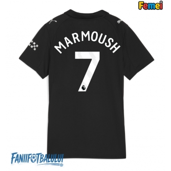 Manchester City Omar Marmoush #7 Tricou Fotbal Replică 2025-26 Femei Deplasare